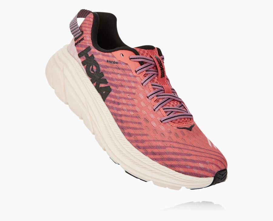 Running Shoes Womens - Hoka One One Rincon - Orange - ITXCFRN-37